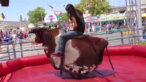 Mechanical Bull riding! Forgot my panties hehe